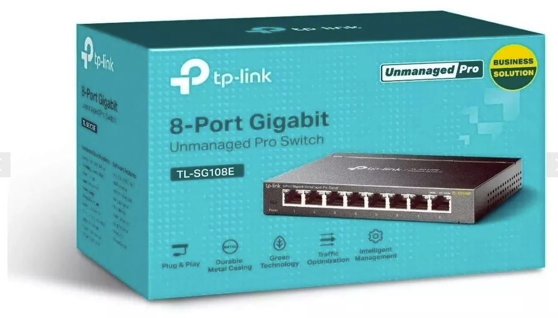 Switch TP-Link 8 Portas Easy Smart Gigabit - TL-SG108E - Image 2